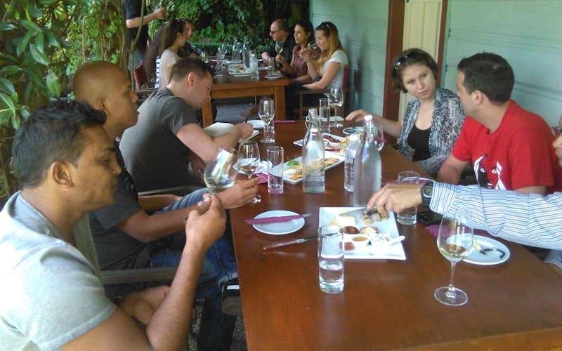 Cruise-ship sommeliers on a day of wine education & appreciation at Ohinemuri Estate.