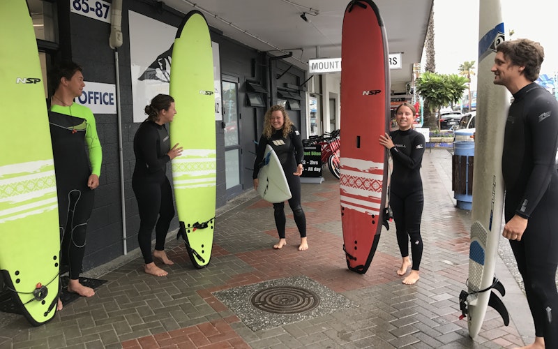 Learn how to surf with our cheap board rental