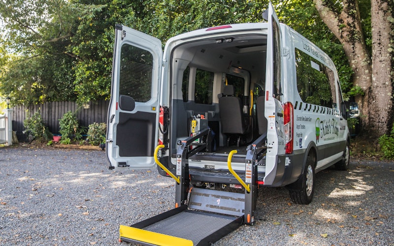 Ford Transit 2019 wheelchair-accessible van, air-con, 5 passengers plus the wheelchair. 