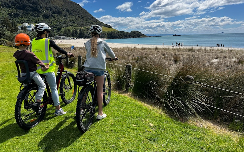 Cruise along the stunning new Marine Parade Coastal Pathway that weaves through the sand dunes close to our Electrify.nz Mount Maunganui shop.